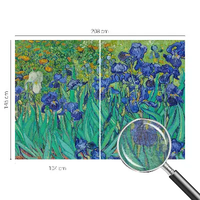 Papier peint intissé imprimé fleurs du jardin