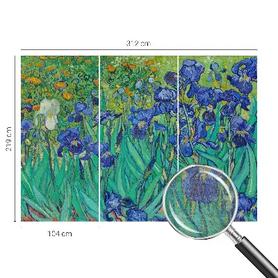 Papier peint intissé imprimé fleurs du jardin