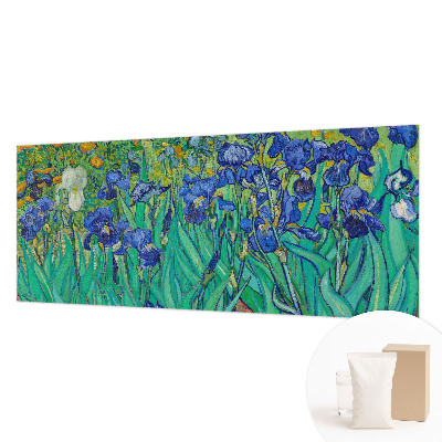 Papier peint panoramique facile à poser avec motif de fleurs de jardin