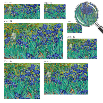 Papier peint panoramique facile à poser avec motif de fleurs de jardin