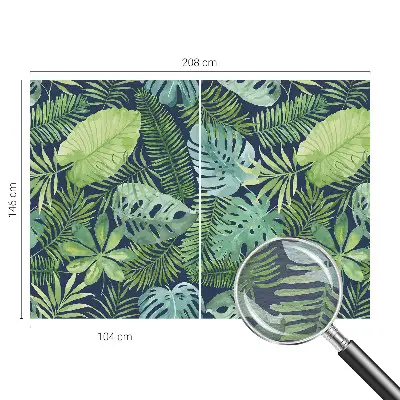 Papier peint photographique intissé feuilles tropicales