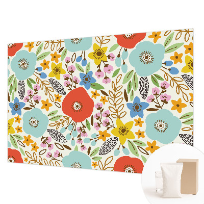 Décoration murale panoramique intissé avec un motif floral
