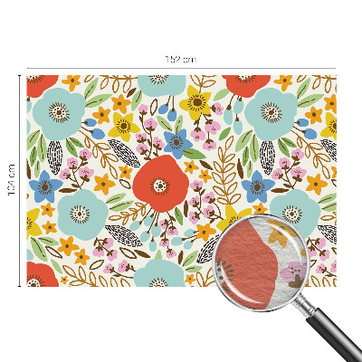 Décoration murale panoramique intissé avec un motif floral