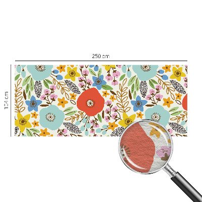 Décoration murale panoramique intissé Kvetinový vzor