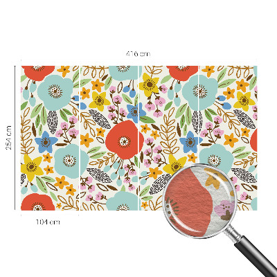 Décoration murale panoramique intissé avec un motif floral