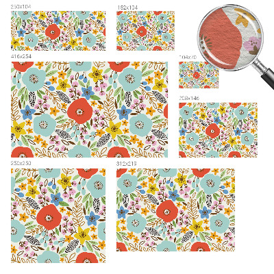 Décoration murale panoramique intissé Kvetinový vzor