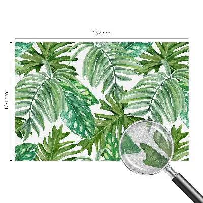 Papier peint intissé feuilles exotiques