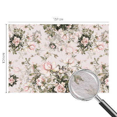 Papier peint salon moderne à motif floral