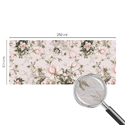 Papier peint salon moderne à motif floral