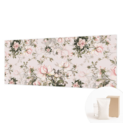Papier peint salon moderne à motif floral