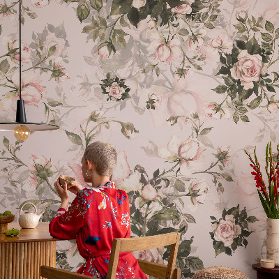 Papier peint salon moderne Kvetinový vzor