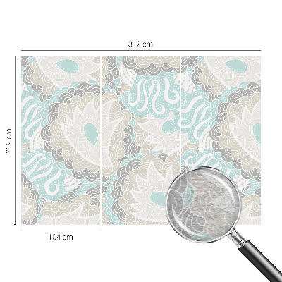 Papier peint chambre moderne avec des motifs abstraits