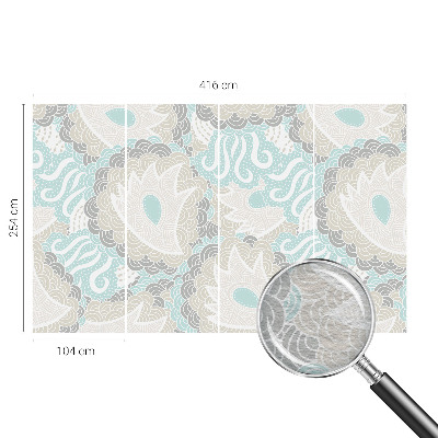 Papier peint chambre moderne avec des motifs abstraits