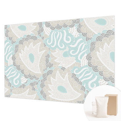 Papier peint chambre moderne avec des motifs abstraits