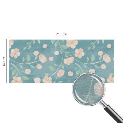 Papier peint panoramique sur mesure à motif floral élégant