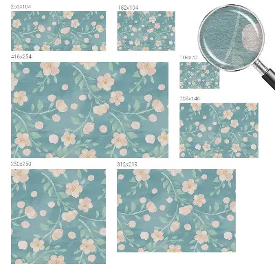 Papier peint intissé imprimé élégance florale