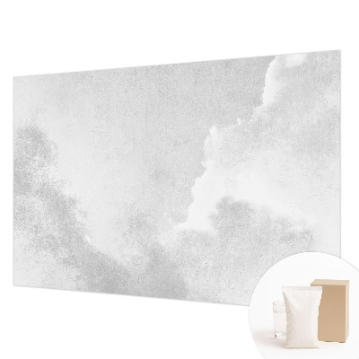 Papier peint panoramique salon avec un motif de nuages délicats