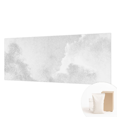 Papier peint panoramique salon avec un motif de nuages délicats