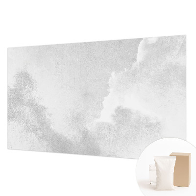 Papier peint panoramique salon avec un motif de nuages délicats