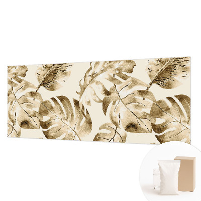 Papier peint panoramique chambre avec une composition de flore exotique