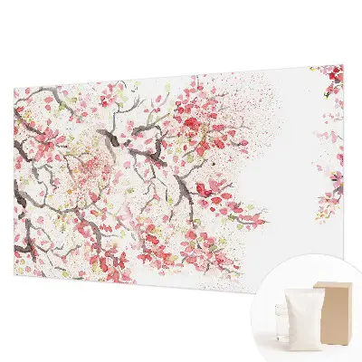 Papier peint photo sur tissu non tissé branches fleuries
