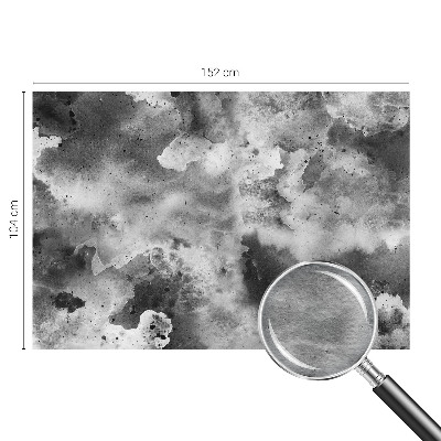Papier peint panoramique enfant avec motif de nuages gris