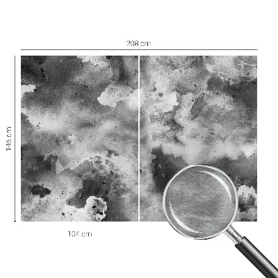 Papier peint photographique intissé nuages ​​gris