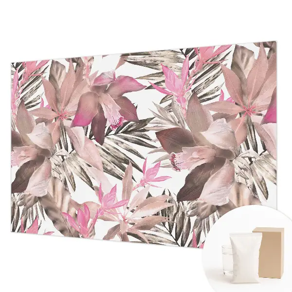 Papier peint photo imprimé sur tissu non tissé Fleurs exotiques