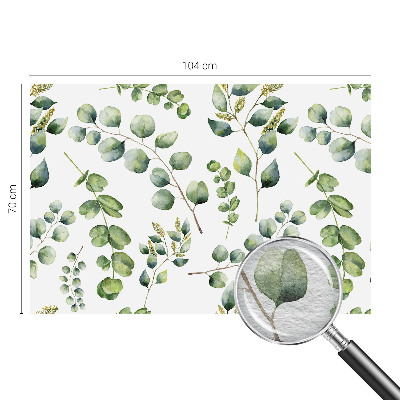 Papier peint panoramique de haute qualité avec un motif de feuilles vertes