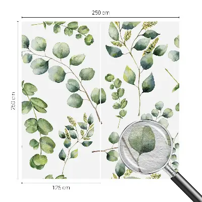 Papier peint intissé Feuilles vertes