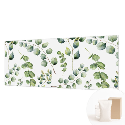 Papier peint panoramique de haute qualité avec un motif de feuilles vertes