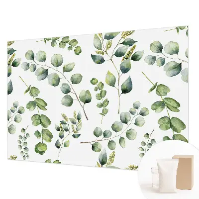 Papier peint intissé Feuilles vertes