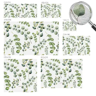 Papier peint intissé Feuilles vertes