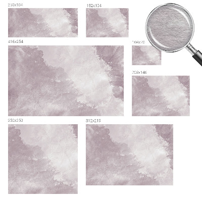 Papier peint panoramique tendance avec motif abstrait violet