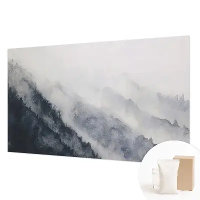 Papier peint intissé imprimé brouillard de montagne