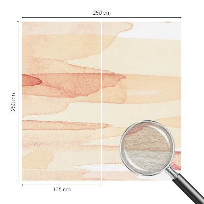 Papier peint panoramique facile à poser à motifs de coups de pinceau pastel
