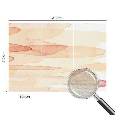 Papier peint photo grand format pour le mur traits pastel