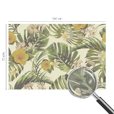 Papier peint photo imprimé sur tissu non tissé flore exotique