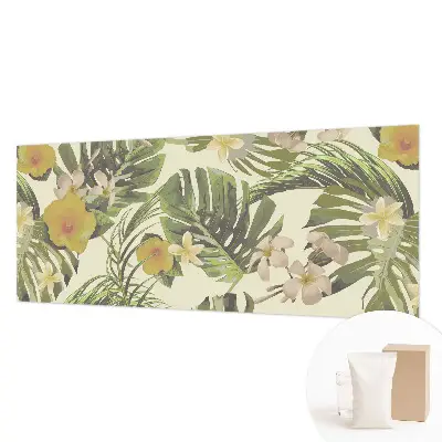 Papier peint photo imprimé sur tissu non tissé flore exotique