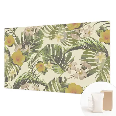 Papier peint photo imprimé sur tissu non tissé flore exotique
