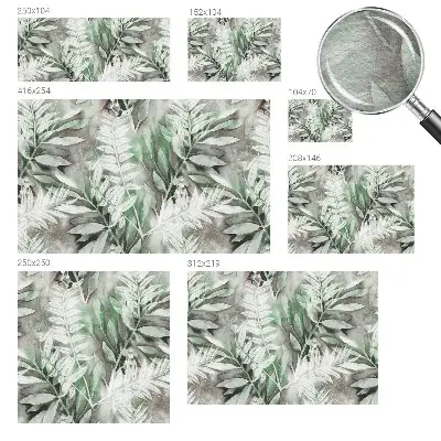 Papier peint intissé Feuilles aquarelles