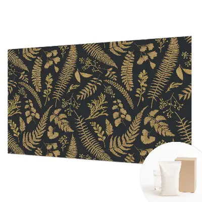 Papier peint intissé imprimé feuilles botaniques
