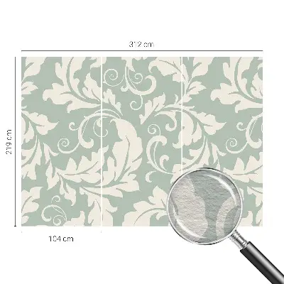 Papier peint photographique intissé feuilles décoratives