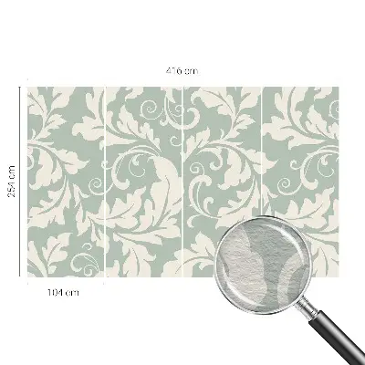Papier peint photographique intissé feuilles décoratives