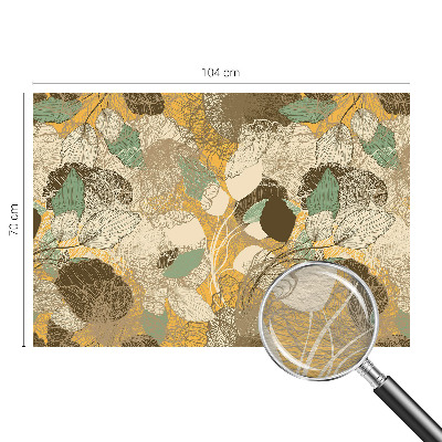 Papier peint panoramique avec un motif végétal élégant