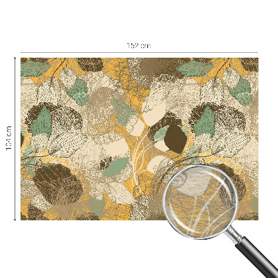 Papier peint panoramique avec un motif végétal élégant