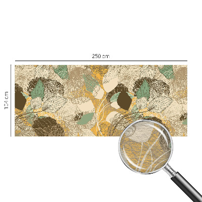 Papier peint panoramique avec un motif végétal élégant
