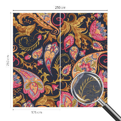 Papier peint panoramique intissé Farebný paisley vzor