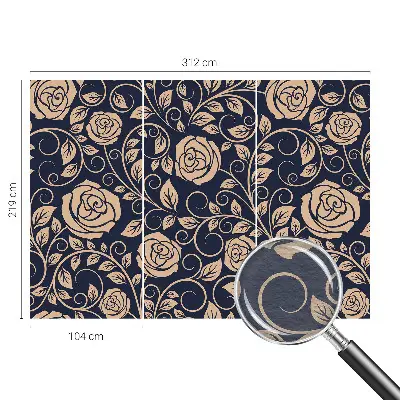 Papier peint photo grand format pour le mur Fleurs romantiques