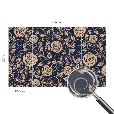 Papier peint photo grand format pour le mur Fleurs romantiques